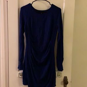 Blue long sleeve dress